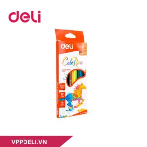 Bút chì màu hình tam giác Deli EC00100 - 12 màu