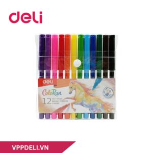 Bút Dạ 12 Màu - Deli EC10003