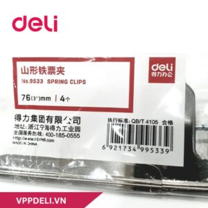 Kẹp inox_76mm_Màu bạc_4 cái/túi