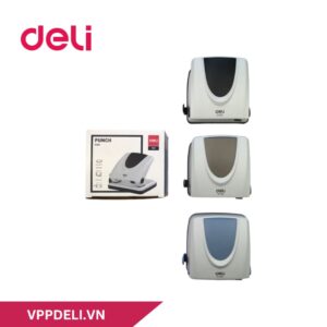Máy đục lỗ Deli 0125 _ 2 lỗ _ Màu lẫn 20 tờ
