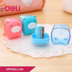 Máy gọt bút chì hình con Heo dễ thương Deli E0557