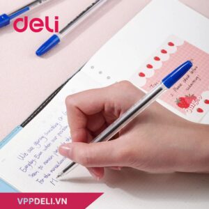 Bút bi DELI EQ6-BL ngòi 0.7mm - màu xanh