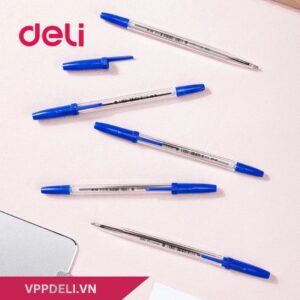 Bút bi DELI EQ6-BL ngòi 0.7mm - màu xanh