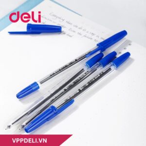 Bút bi DELI EQ6-BL ngòi 0.7mm - màu xanh